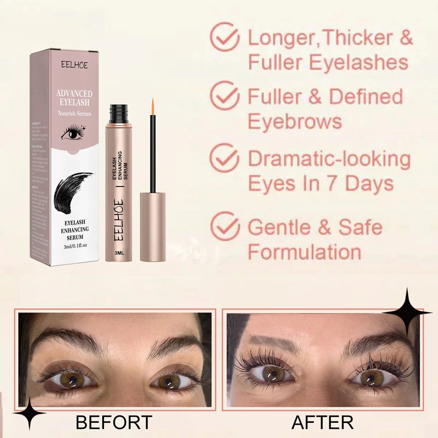 Heat Protectant Eyelash Serum
